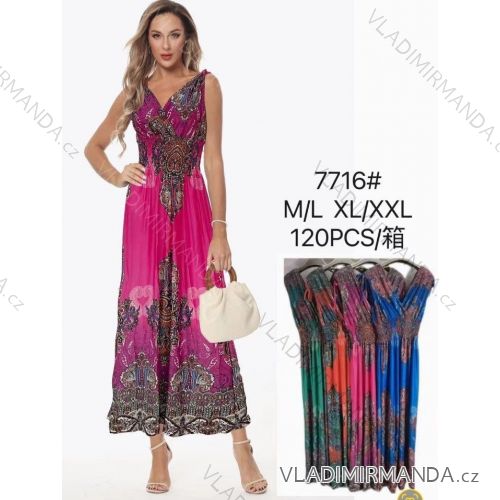 Long summer sleeveless dress for women, oversized (M/L - XL/XXL ONE SIZE) ITALIAN FASHION IMBM257716