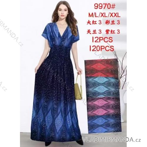 Plus Size Women's Long Stretch Pants (XL/2XL ONE SIZE) ITALIAN FASHION IMC22810