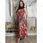 Long summer icecool strapless dress for women (M/L-XL/2XL) AINUOSI ITALIAN FASHION IMB23H02 -   green -   XL/2XL
