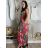 Long summer icecool strapless dress for women (M/L-XL/2XL) AINUOSI ITALIAN FASHION IMB23H02
