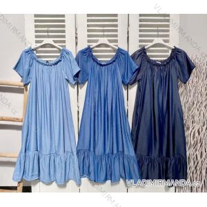 Women's short sleeve summer casual dress (S/M/L ONE SIZE) ITALIAN FASHION IMWGB25022