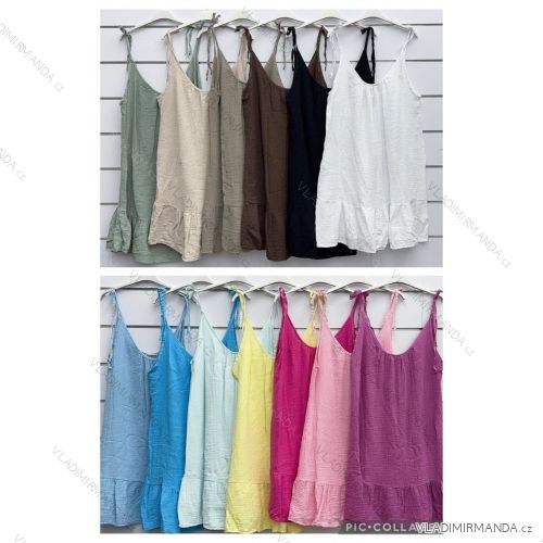 Women's short sleeve summer casual dress (S/M/L ONE SIZE) ITALIAN FASHION IMWGB25022