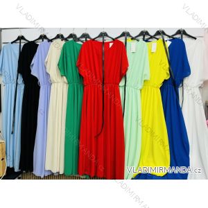 Women's short sleeve summer casual dress (S/M/L ONE SIZE) ITALIAN FASHION IMWGB25022