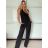 Women's Sleeveless Vest (S/M/L ONE SIZE) ITALIAN FASHION IMPLP2410130085 -   black -   S / M / L