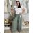 Elegant trousers with belt for women (S/M/L ONE SIZE) ITALIAN FASHION IM425057