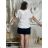 Women's Long Sleeve Knitted Sweater (S/M ONE SIZE) ITALIAN FASHION IMWDT23005 S / M / L white