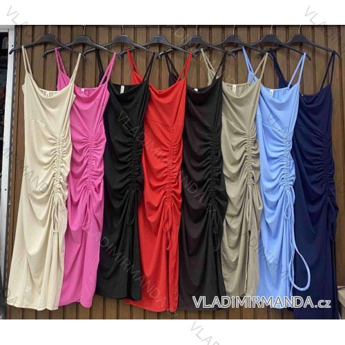Šaty elegantní košilové dlouhý rukáv dámské (S/M ONE SIZE) ITALSKÁ MÓDA IMWY21734