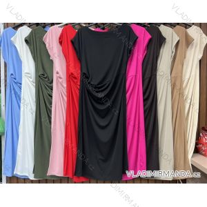 Šaty elegantní košilové dlouhý rukáv dámské (S/M ONE SIZE) ITALSKÁ MÓDA IMWY21734