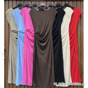 Šaty elegantní košilové dlouhý rukáv dámské (S/M ONE SIZE) ITALSKÁ MÓDA IMWY21734