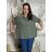 Women's Plus Size Oversize Short Sleeve Tunic (42/58 ONE SIZE) ITALIAN FASHION IMBM24053