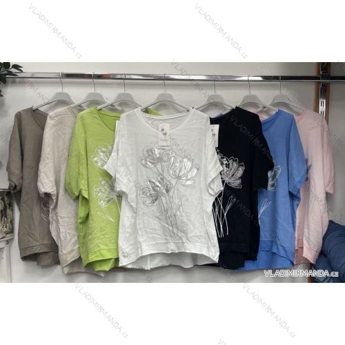 Women's short sleeve tunic, oversized (42/44/46 ONE SIZE) imwds252254