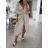 Women's casual summer muslin short sleeve dress (S/M/L ONE SIZE) ITALIAN FASHION IMWGB252284