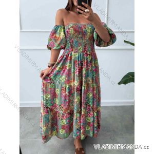 Šaty elegantní košilové dlouhý rukáv dámské (S/M ONE SIZE) ITALSKÁ MÓDA IMWY21734