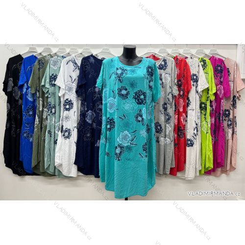 Women's Plus Size Long Warm Long Sleeve Dress (50/52/54 ONE SIZE) ITALIAN FASHION IM424636