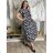 Women's Long Summer Short Sleeve Dress (S/M ONE SIZE) ITALIAN FASHION IM323101