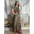 Ladies Long Sleeved Dress (S / M ONE SIZE) ITALIAN FASHION IMM211555 M/L/XL Brown