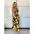 Women's Long Chiffon Short Sleeve Dress (S/M ONE SIZE) ITALIAN FASHION IMWGS231048