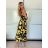 Women's Long Chiffon Short Sleeve Dress (S/M ONE SIZE) ITALIAN FASHION IMWGS231048