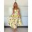 Women's Long Chiffon Short Sleeve Dress (S/M ONE SIZE) ITALIAN FASHION IMWGS231048