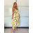 Women's Long Chiffon Short Sleeve Dress (S/M ONE SIZE) ITALIAN FASHION IMWGS231048