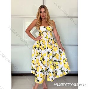 Women's Long Chiffon Short Sleeve Dress (S/M ONE SIZE) ITALIAN FASHION IMWGS231048