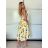 Women's Long Chiffon Short Sleeve Dress (S/M ONE SIZE) ITALIAN FASHION IMWGS231048 -   black -   S / M