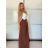 Women's long skirt at the waist for flip flops (UNI S-L) ITALIAN FASHION IM420027