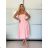 Women's short sleeve summer casual dress (S/M/L ONE SIZE) ITALIAN FASHION IMWGB25022