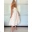 Women's short sleeve summer casual dress (S/M/L ONE SIZE) ITALIAN FASHION IMWGB25022 -   light green -   S / M