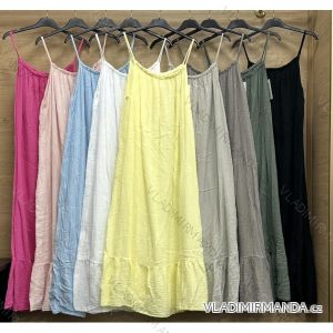 Šaty elegantní košilové dlouhý rukáv dámské (S/M ONE SIZE) ITALSKÁ MÓDA IMWY21734