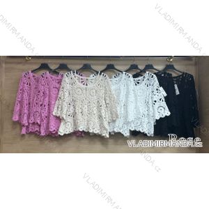 Šaty elegantní košilové dlouhý rukáv dámské (S/M ONE SIZE) ITALSKÁ MÓDA IMWY21734