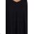 597-1 LIVIA Elegant trapeze dress with butterfly sleeves - black with glitter