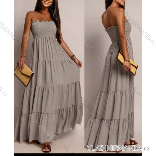 Women's short sleeve summer casual dress (S/M/L ONE SIZE) ITALIAN FASHION IMWGB25022