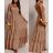 Women's short sleeve summer casual dress (S/M/L ONE SIZE) ITALIAN FASHION IMWGB25022