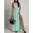 Women's short sleeve summer casual dress (S/M/L ONE SIZE) ITALIAN FASHION IMWGB25022 růžová světlá XS/S/M