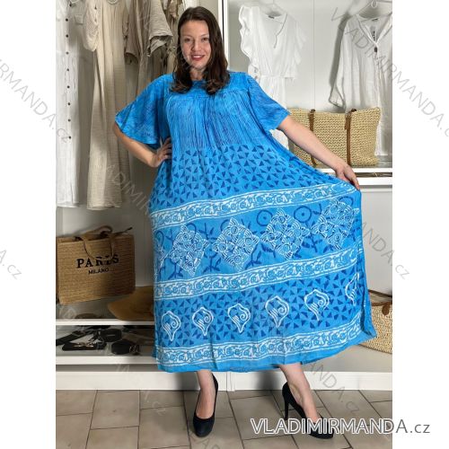 T-shirt short sleeve ladies (L-3XL) DUNAUONE PME240001 54/56/58 blue