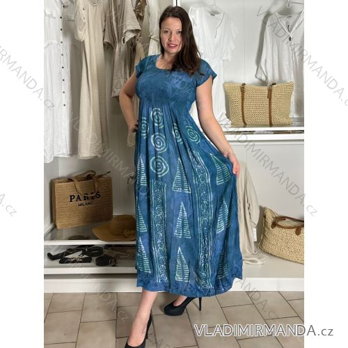 Women's Elegant Glitter Long Sleeve Dress (S/M/L/XL ONE SIZE) ITALIAN FASHION IMBM22010