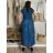 Women's Elegant Glitter Long Sleeve Dress (S/M/L/XL ONE SIZE) ITALIAN FASHION IMBM22010