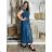 Women's Elegant Glitter Long Sleeve Dress (S/M/L/XL ONE SIZE) ITALIAN FASHION IMBM22010
