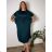Women's Plus Size Long Warm Long Sleeve Dress (50/52/54 ONE SIZE) ITALIAN FASHION IM424636 46/48/50 wine