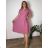 Women's Plus Size Long Warm Long Sleeve Dress (50/52/54 ONE SIZE) ITALIAN FASHION IM424636