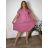 Women's Plus Size Long Warm Long Sleeve Dress (50/52/54 ONE SIZE) ITALIAN FASHION IM424636