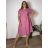 Women's Plus Size Long Warm Long Sleeve Dress (50/52/54 ONE SIZE) ITALIAN FASHION IM424636 46/48/50 beige