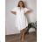 Women's oversized summer dress 3/4 long sleeve (S/M ONE SIZE) ITALIAN FASHION IMPEM25C7058 46/48/50 Light blue