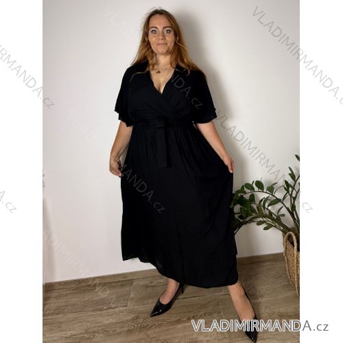 Elegant trousers with belt for women (S/M/L ONE SIZE) ITALIAN FASHION IM425057  black