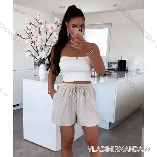 Long casual short sleeve women's dress, oversized (42/44/46 ONE SIZE) ITALIAN FASHION IMD2525370 S / M / L beige