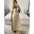 Women's Long Chiffon Short Sleeve Dress (S/M ONE SIZE) ITALIAN FASHION IMWGS231048