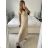Women's Long Chiffon Short Sleeve Dress (S/M ONE SIZE) ITALIAN FASHION IMWGS231048