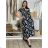 Women's Long Summer Short Sleeve Dress (S/M ONE SIZE) ITALIAN FASHION IM323101