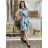 Dress dress short sleeve women's plus size (L-3XL) TOVTA TOV24001 L blue